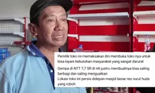 Sama-sama jadi korban gempa NTT, pemilik toko ini gratiskan susu hingga popok bayi untuk warga: Melayani yang membutuhkan