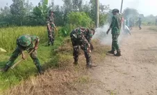 Akses Jalan dan PJU Terkendala, Warga Graha Citra Legok dan TNI Gotong Royong Bangun Lingkungan