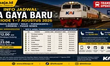 Info Jadwal KA Gaya Baru Malam Selatan Periode 1–7 Agustus 2026, Berangkat dari Surabaya Gubeng - Solo - Purwokerto - Cirebon - Pasar Senen Jakarta 