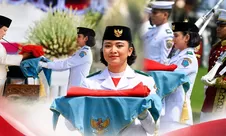 Haru! Celina Olivia Apriani Theo, Pelajar SMK Pontianak yang Bawa Baki Merah Putih di Hadapan Prabowo