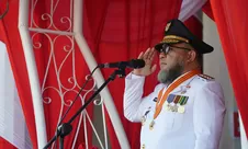 Upacara HUT Kemerdekaan RI  ke-81 di Balai Raya Semarak, Bengkulu Berlangsung Hitmad dan Lancar