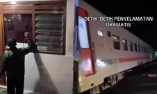 Momen Menegangkan Truk Nyaris Tertemper Kereta di Kediri, Buntut Petugas Palang Pintu Diduga Tidur