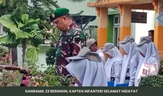 Disiplin Ditekankan di Upacara Sekolah, Danramil Beringin: Tanpa Ini, Kepemimpinan Hanya Ilusi