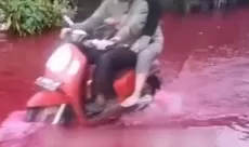 Viral Banjir Merah di Solo, Warga Sempat Panik Dikira Limbah Beracun, Ternyata Ini Faktanya!