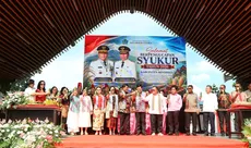 Gubernur Yulius Selvanus dan Wagub Victor Mailangkay Hadiri Pengucapan Syukur di Tondano, Ajak Perkuat Persatuan
