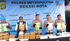 Ganja Puluhan Kilogram Ganja dan Sabu Gagal Beredar di Kota Bekasi