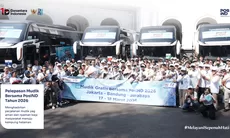 Pos Indonesia Sukseskan Program Mudik Gratis BUMN 2026, Antar 451 Pemudik ke Kampung Halaman dengan Aman