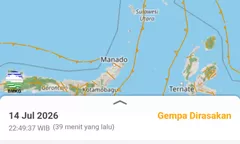 BMKG Pastikan Gempa Magnitudo 6,2 di Dekat Kepulauan Sangihe Tidak Berpotensi Tsunami
