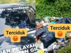 Terciduk Buang Sampah di Pinggir Jalan, Sopir Mobil SPPG Sepatnunggal Tasikmalaya Disemprot Warga