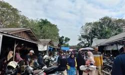 Suasana Pasar Sentral, Kotabumi Lampung Utara Jelang Ramadhan