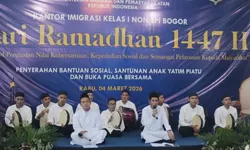 Pukau Menteri Imipas, Tim Hadroh Lapas Cibinong Ajak Tamu Bershalawat di Safari Ramadan 1447 H