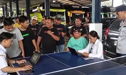 Jelang Idul Fitri, Dishub Bogor Lakukan Ramp Check Bus Armada Mudik di Cileungsi
