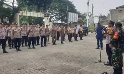 Apel Siaga Gabungan Pengamanan Malam Takbiran di Klapanunggal, Sinergi TNI-Polri Jaga Kondusivitas