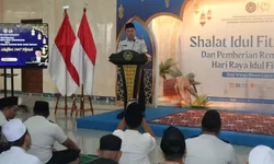 Ribuan Warga Binaan Lapas Cibinong Khidmat Laksanakan Sholat Idul Fitri, 1.250 Napi Terima Remisi