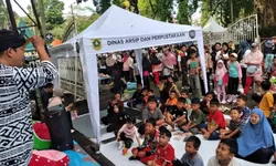 Perpustakaan Keliling Meriahkan CFD Tegar Beriman, Pemkab Bogor Dorong Budaya Literasi