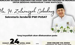 Doa Bersama di Gedung Dewan Pers, PWI Kenang Zulmansyah Sekedang
