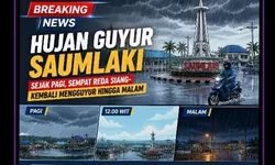 BREAKING NEWS: Hujan Guyur Saumlaki Seharian, Aktivitas Warga Melambat hingga Malam
