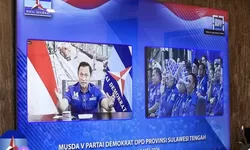 AHY Tekankan Soliditas Kader di Musda V Partai Demokrat Sulawesi Tengah