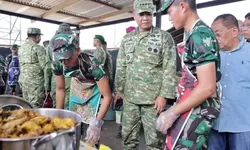 Wapang TNI Dampingi Menhan Kunjungi Yon TP 808/Mbaham Matta di Fakfak Papua Barat
