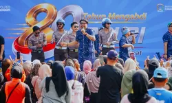 Ribuan Warga Padati Bhayangkara Fest Polres Bogor di Puncak Hari Bhayangkara ke-80