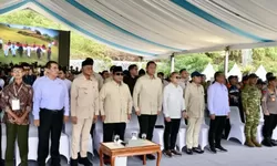 Panglima TNI Hadiri Peresmian 5 Bendungan oleh Presiden Prabowo