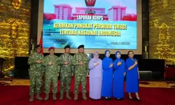 Wadan Kodaeral XII Hadiri Laporan Korps Kenaikan Pangkat 105 Perwira Tinggi TNI di Mabes TNI
