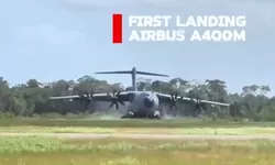 Pesawat Hercules Airbus A-400M Tiba di Saumlaki, Bawa Logistik Persiapan Groundbreaking Proyek Inpex Masela