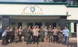 Kompol Hillal Adi Imawan Sambangi Koramil Gunung Putri, Pererat Soliditas TNI-Polri