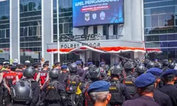 Polres Bogor Kerahkan 1.097 Personel, Laga Timnas Indonesia vs Kamboja di Pakansari Berlangsung Aman dan Kondusif