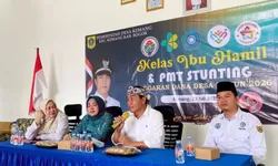 Desa Kemang Gelar Kelas Ibu Hamil dan PMT Stunting, H. Entang Suana: Cegah Stunting Dimulai Sejak Masa Kehamilan
