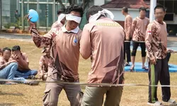 Pramuka Lapas Cibinong Asah Kepemimpinan Warga Binaan Lewat Fun Games