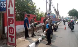 Semarak HUT RI ke-81, Camat Cileungsi Pimpin Penataan Trotoar untuk Ciptakan Lingkungan Bersih dan Nyaman