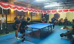 Perdana Digelar, Kapolsek Cup 2026 Satukan Polisi dan Warga Klapanunggal Lewat Tenis Meja