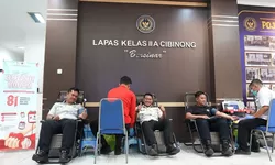 HUT ke-81 RI, Lapas Cibinong Donorkan 26 Kantong Darah untuk Masyarakat