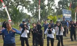 Tubuh Sehat, Pembinaan Optimal: Lapas Terbuka Kendal Gelar Senam Bersama