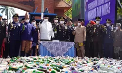 1,5 Juta Obat Keras hingga 3 Kg Sabu Dimusnahkan Polres Bogor