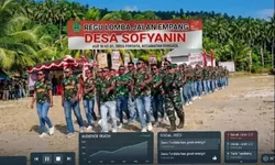 Tampil Perkasa Berbalut Seragam TNI AD, Desa Sofyanin Rajai Gerak Jalan Empang HUT RI ke-81 di Fordata!