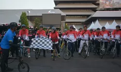 Gowes Bersama Kemenimipas dan LAN RI, Lapas Terbuka Kendal Perkuat Sinergi Antarinstansi