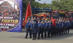 Damkar Bogor Adu Ketangkasan di Gelora Pakansari, Perkuat Kesiapsiagaan 24 Jam