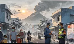 Langit Tangerang Kelabu Akibat Abu Anak Krakatau, Bandara Soekarno-Hatta Terimbas. Ini Imbauan Resmi  ‎