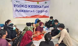 Tak Hanya di Posko, Dinkes Bogor Datangi Warga Terdampak Kebakaran Galuga