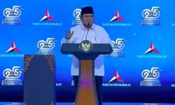Prabowo di HUT ke-25 Demokrat: Empat Kali Minta Mandat Rakyat, Akhirnya Jadi Presiden