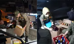 Satpol PP Bogor Razia Miras di Citereup, 203 Botol dan 8 Galon Ciu Disita