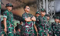 Panglima TNI Tinjau Geladi Kotor Persiapan HUT ke-80 TNI