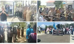 Ormas, LSM, dan KNPI Demo di Tanimbar, Tuntut Aktivasi RS PP Magretti dan Kepastian 592 PPPK