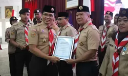 Gugus Depan Pramuka Lapas Cibinong Raih Akreditasi Predikat A di Muscab XVII Kwarcab Bogor
