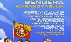 Karang Taruna Kabupaten Bogor Imbau Pengurus Kibarkan Bendera Sepanjang September 2025