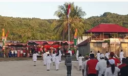 Pemdes Sofyanin Gelar Upacara Penurunan Bendera HUT ke-80 RI, Momentum Persatuan dan Semangat Kebangsaan