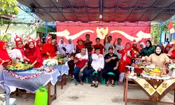 Lomba Tumpeng Warnai HUT RI ke-80 di Desa Cicadas Gunungputri Bogor