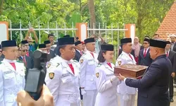 Pemkab Bogor Gelar Penjemputan Bendera Pusaka Jelang HUT ke-80 RI